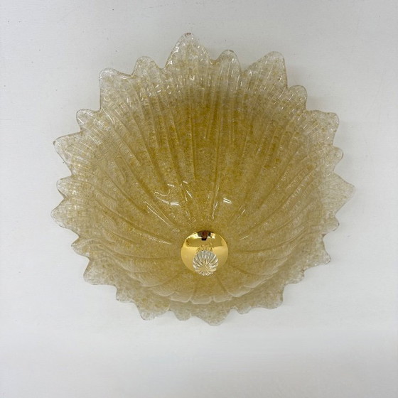 Image 1 of Plafonnier italien en verre de Murano, style années 1970