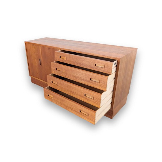 Original Poul Hundevad Midcentury Sideboard danish teak lowboard – Holz (photo 7 of 11)
