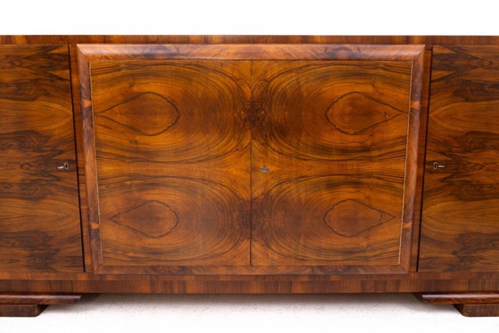 Image 1 of Buffet Art déco des années 1940, Pologne.