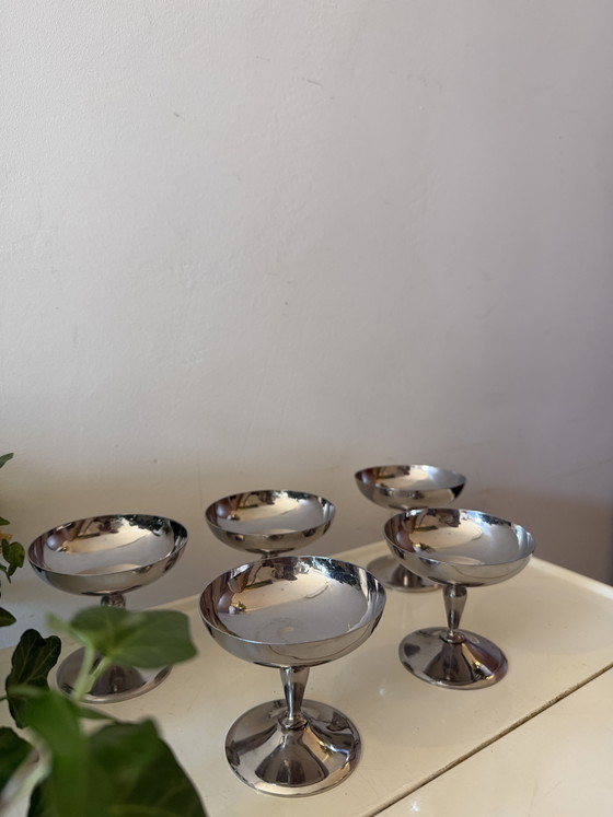 Image 1 of Set of 5 vintage Chrome coupes