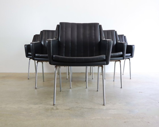 Image 1 of 6x Vintage Giroflex Martin Stoll stoelen