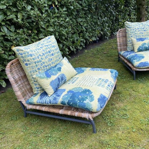 Private label Outdoor Rattan Lounge armchair (set of 2)