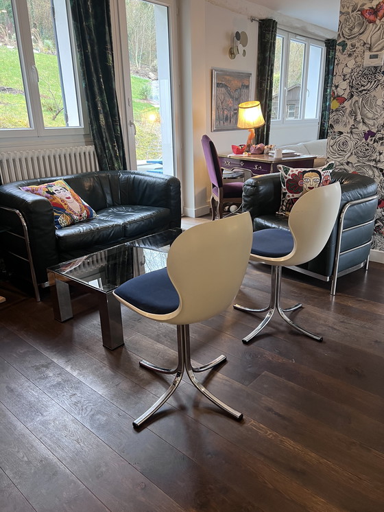 Image 1 of Paire de chaises pivotantes Space age par Martin Stoll