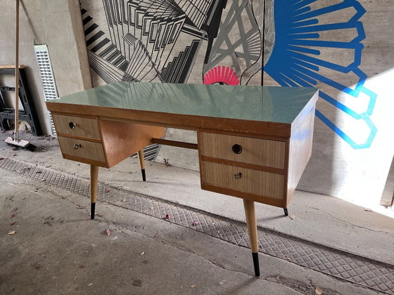 Opportunità Settimanale Esclusiva: Scrivania Direzionale Mid-Century Modern – Anni '50 – EKA-Werk, Scrivanie (photo 5 of 6)