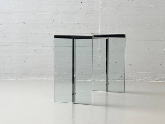Image 1 of Scrivania/consolle in vetro di Gallotti & Radice, Italia, anni '70.