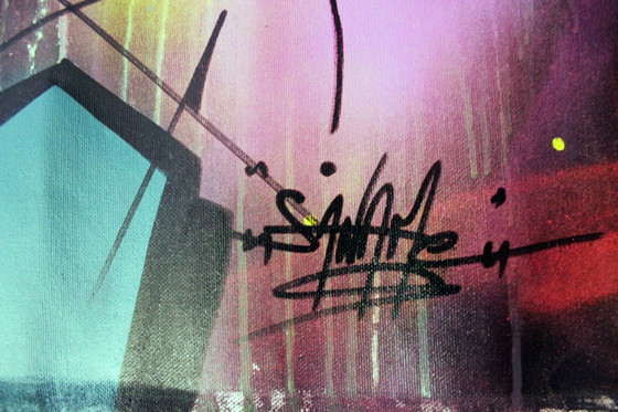 Image 1 of Originalgemälde von Saname – „100 Titel 88“ – Street Art – 107 x 117 cm