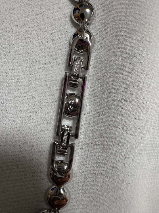 Image 1 of Set di gioielli Swarovski con angeli, collana, bracciale e orecchini, con scatola.
