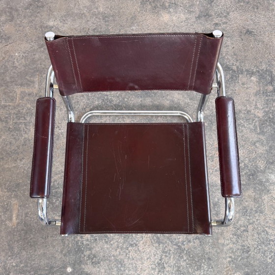 Image 1 of MG5 Leather Chair by Matteo Grassi, 1970