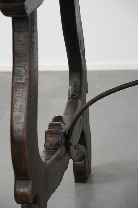 Image 1 of Mesa auxiliar/mesa de comedor española antigua de principios del siglo XVIII