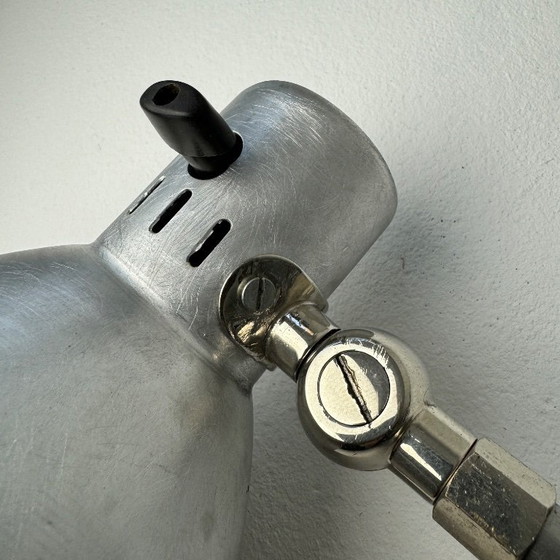 Image 1 of ALTE GROSSE LAMPE INDUSTRIELLE AKKORDEON-WANDLEUCHTE