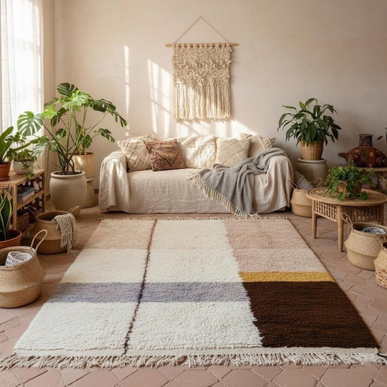 Alfombra bereber Beni Ourain hecha a mano, 2,5 x 1,5 m – Ahrend, Wool (photo 7 of 7)