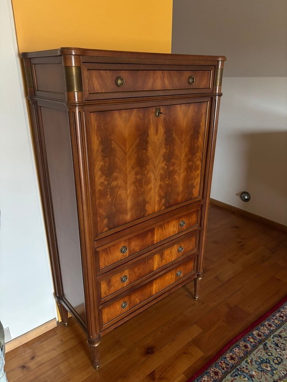 Image 1 of Dressoir en barkast Louis XVI style 