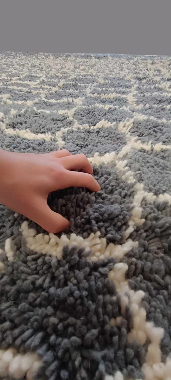 Image 1 of Tapis berbère en laine vierge Tapis marocain - 307 x 213 cm 300 x 200 m Type B13.2