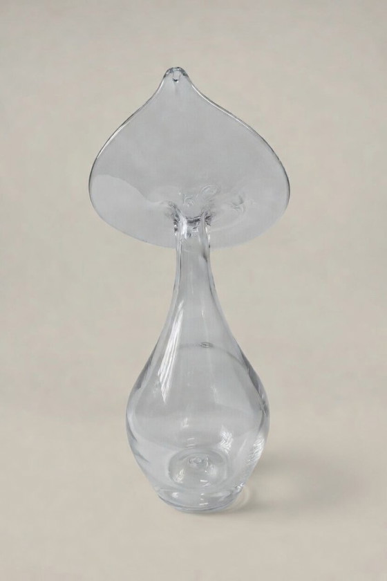 Image 1 of Exclusive 43 cm hand-blown glass vase by master glassblower Gerardo Cardinale