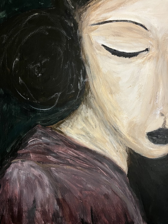 Image 1 of Abstraktes Gemälde 60/90 einer Frau