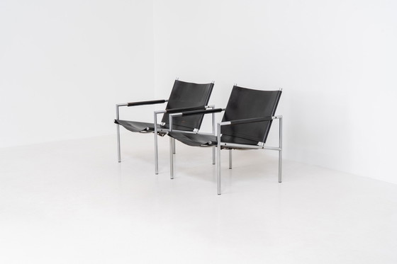 Image 1 of Early Pair of “SE02” Arm Chairs by Martin Visser for Spectrum (The Netherlands, 1960s)