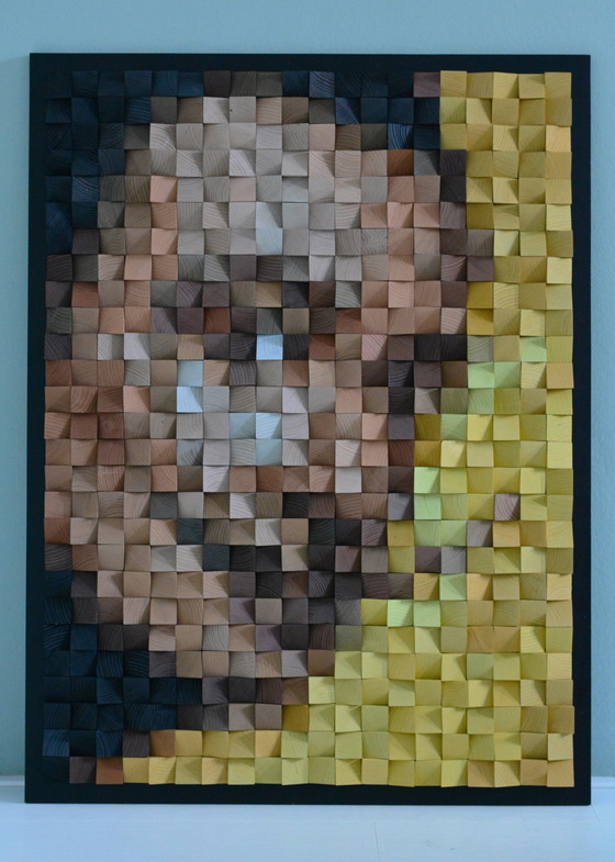 Image 1 of Arte in legno "Ritratto di Dalì"