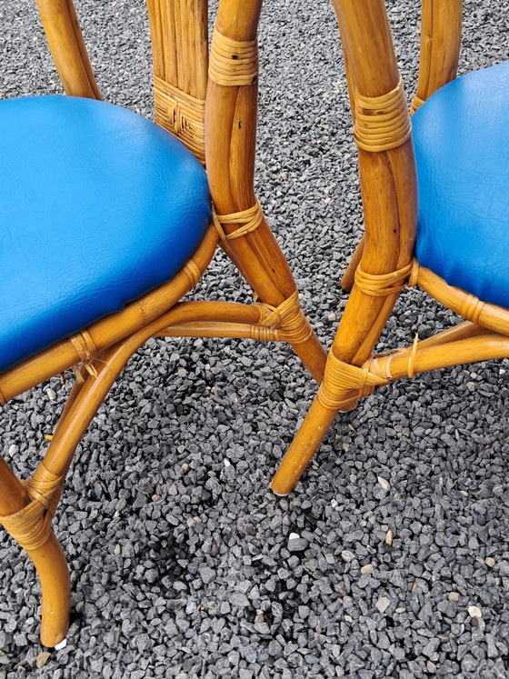 6 chaises bohèmes en rotin – Chaises de salle à manger, Bamboo (photo 13 of 14)