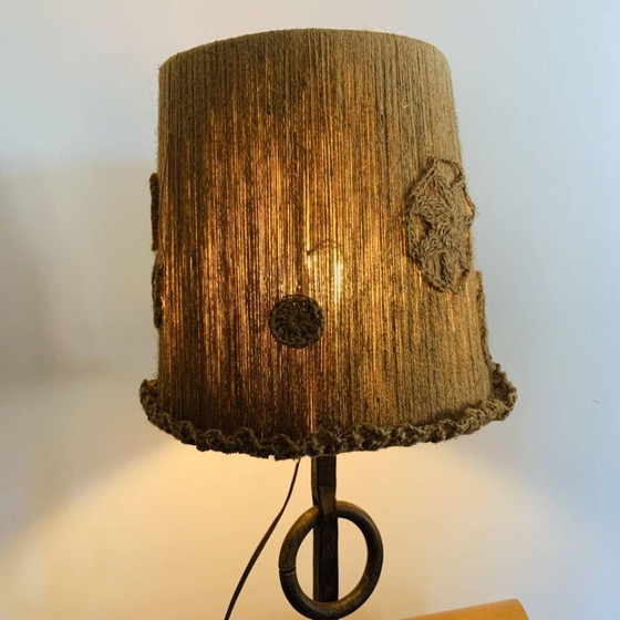 Image 1 of Wrought iron table lamp from the 1950s