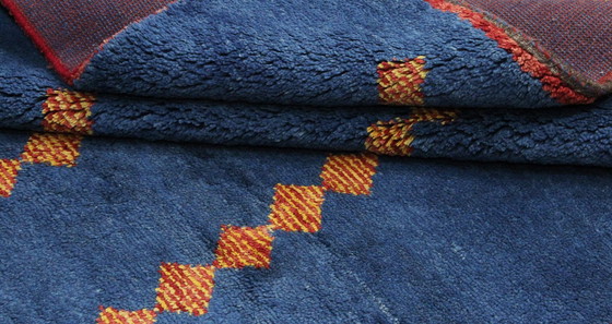 Image 1 of Original Perserteppich Gabbeh Ghashghai Orientteppich 193 cm x 153 cm Alt Natur