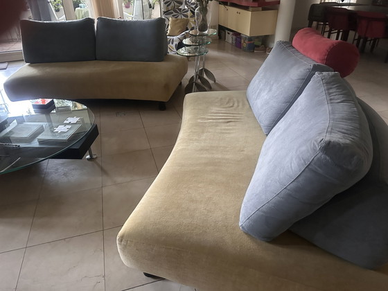 Set aus 2 Bänken im Stil der Ligne Roset von Prado/Christian Werner – Dutch Seating Company, 2 Sitzer Sofas (photo 3 of 6)