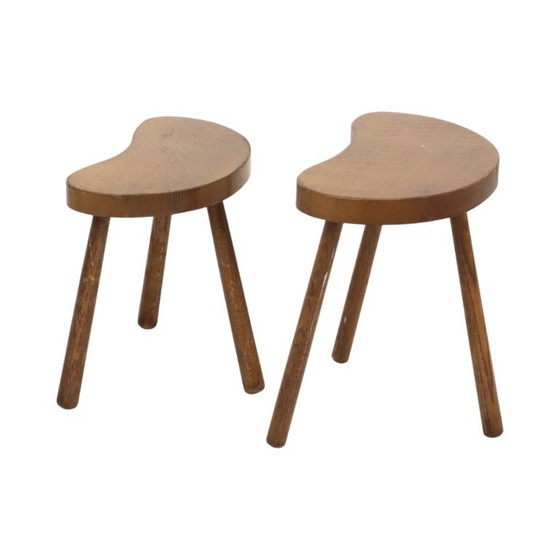 Sgabelli Vintage in Legno Tavolini a Nido a Forma di Rene Legno Massello – Wood (photo 15 of 16)