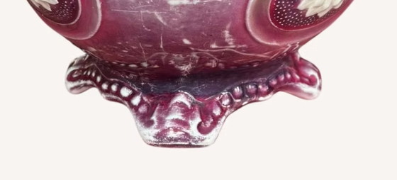 Image 1 of Vaso/cachepot in ceramica decorata d'epoca