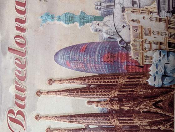 Barcelona Board / Reklame Sign, Wanddecoratie, Metaal, Meerdere kleuren (foto 3 van 5)