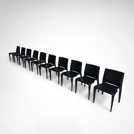 Image 1 of Stier-Esszimmerstuhl von Mario Bellini für Cassina 1990er Jahre, 10-teilig