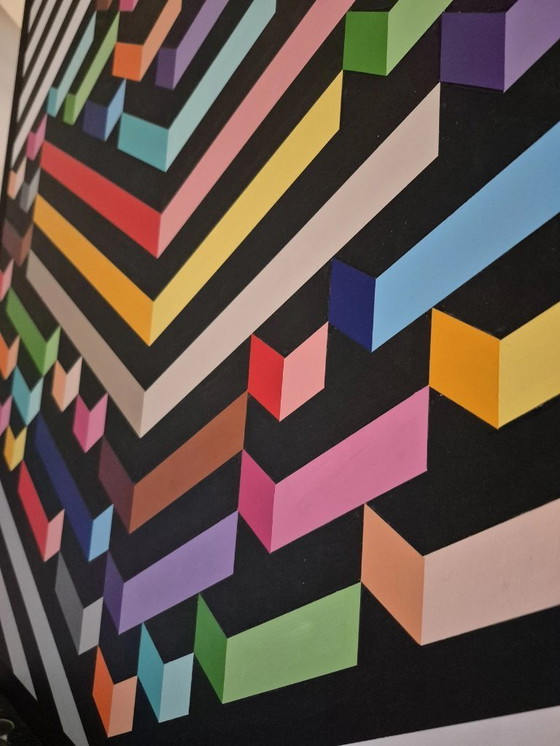 Image 1 of "Development" - abstract modern artwork by Franklin van Dam - Acrylic on MDF