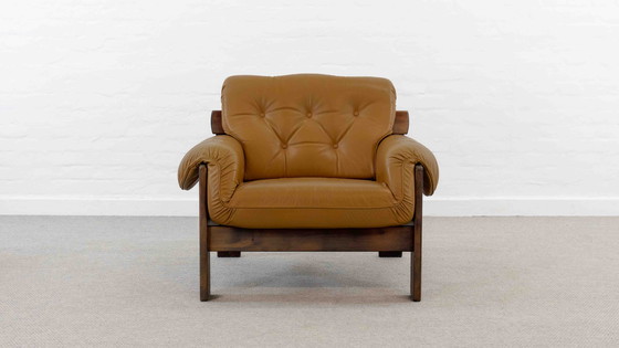 Image 1 of Braziliaanse stijl lederen zitgroep