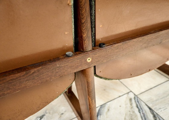 Image 1 of Vintage groene opklapbare bioscoopstoelen, jaren 70, Tsjechoslowakije