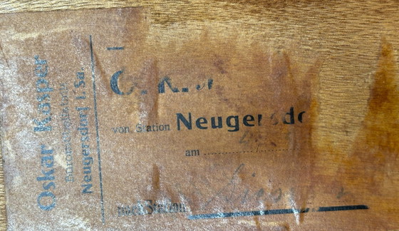 Image 1 of Grote kast met roldeksel uit de jaren 60 – eikenhout – vintage dressoir / kast in mid-century stijl