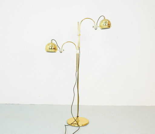 Vintage Gepo messing design vloerlamp jaren 60