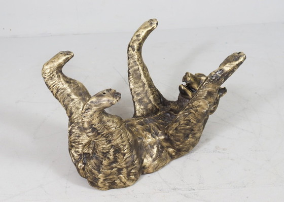 Image 1 of Tavolino scultoreo con figura di orso, Francia, anni '70