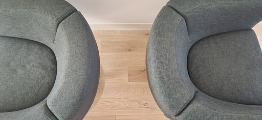 2x B & B Italia tulip draaistoelen 'twin' - mooie staat
