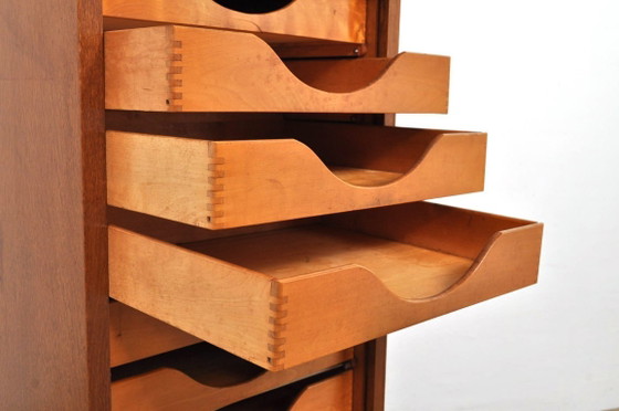 Image 1 of Vintage eiken roldeurkast / archiefkast