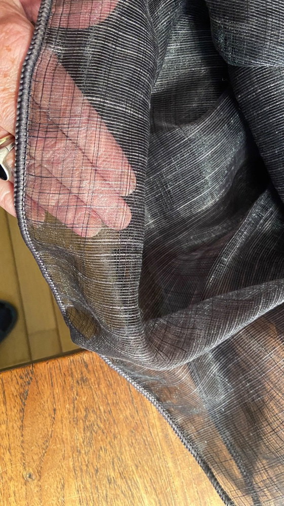 Image 1 of 3x net curtains/in-between black - modern design