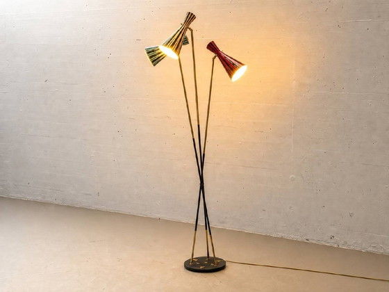 Rara lampada da terra di metà secolo prodotta da Lumenform, anni '60. – Lampade da terra, Metal (photo 13 of 15)
