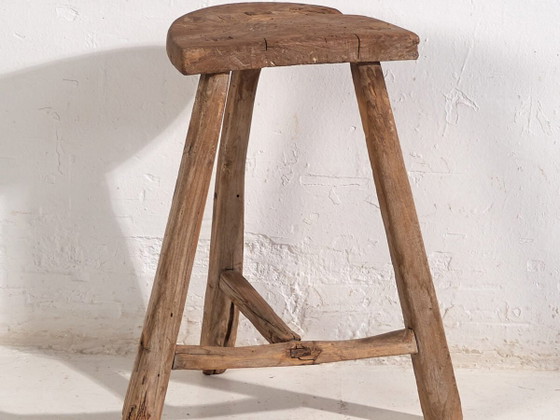 Antique primitive stool - Late Qing Dinasty (c.1900) #5 (photo 2 of 30)
