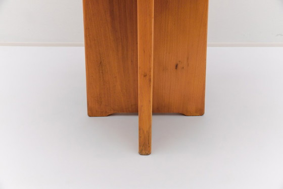 Image 1 of Conjunto de 6 taburetes de roble al estilo de Pierre Chapo, Francia, años 60