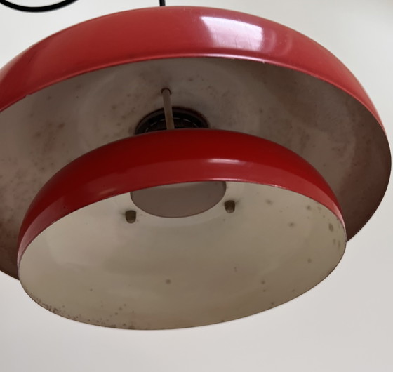 Image 1 of Suspension scandinave vintage rouge