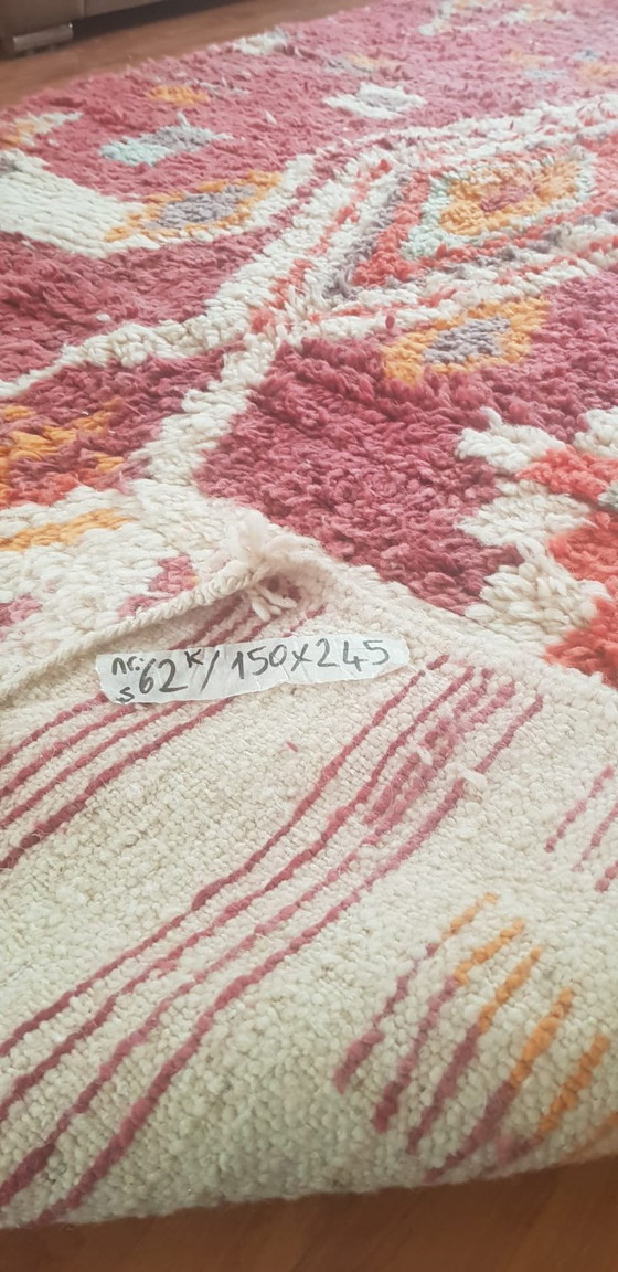 Image 1 of Handgeknoopt Berber kleed wol 150x245cm