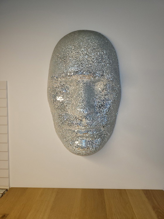 Image 1 of Unique glass sculpture of a man