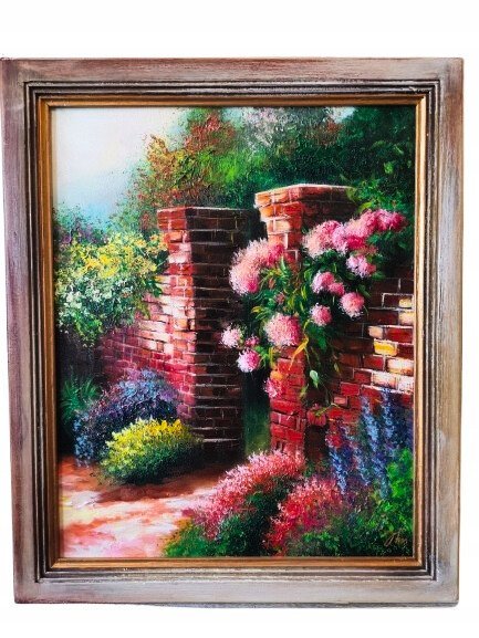 Image 1 of "Le jardin magique" encadré