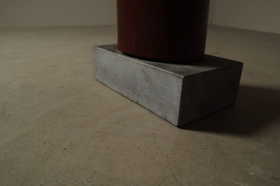 Image 1 of  Monumental Afzelia wood sculpture by Begga d'Haese, Belgium, c. 1985