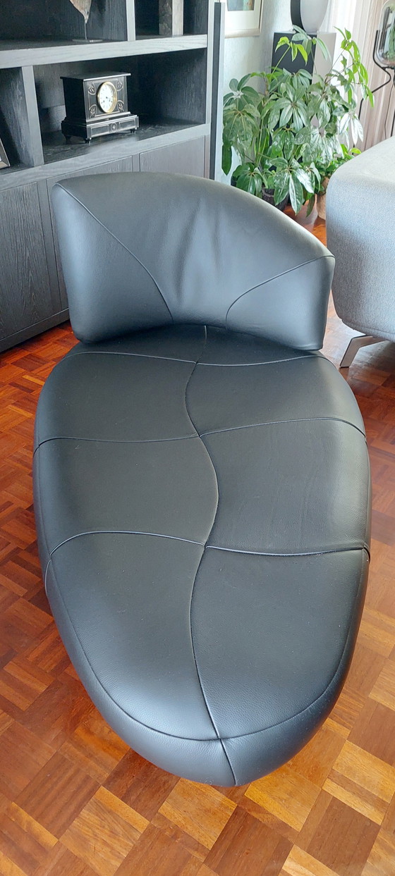 Leolux Kikko – Chaise longue, Leather, Metal (photo 4 of 7)