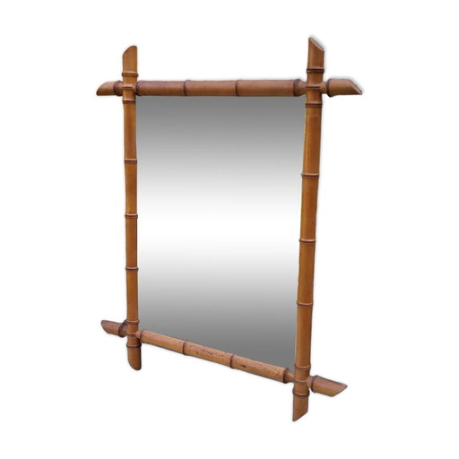 Bamboo mirror 52*65 cm