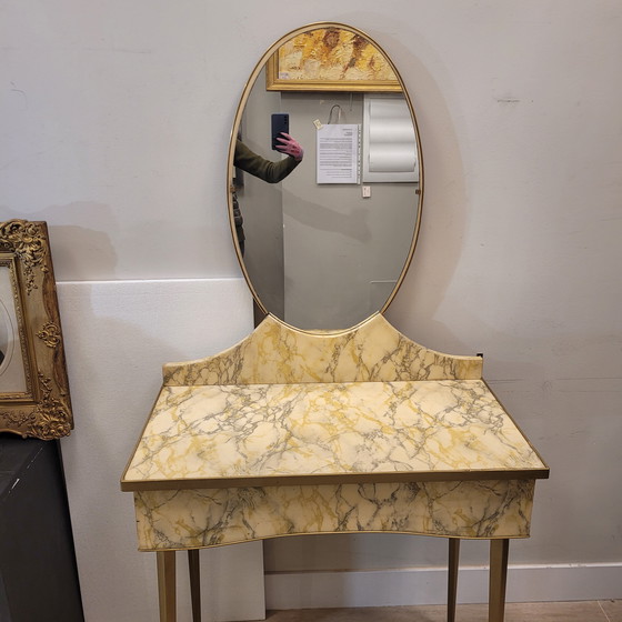 Image 1 of Tocador Art Déco, Pergamino, Mid-Century, 50’S – Italia