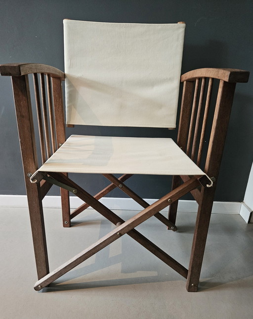 Vintage Danish director's chair, Hyllinge Møbler, 1970s